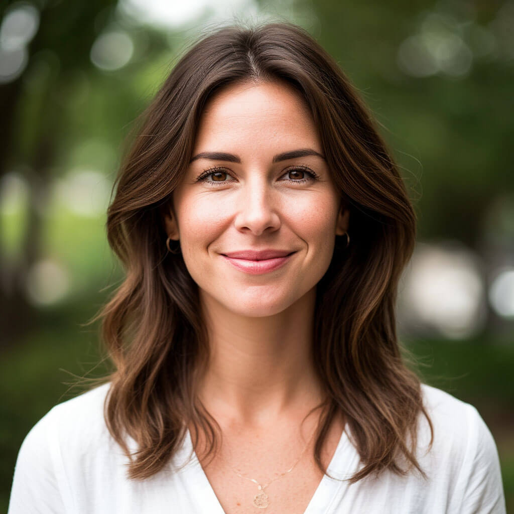 Portrait of team member Priya Desai working on a project